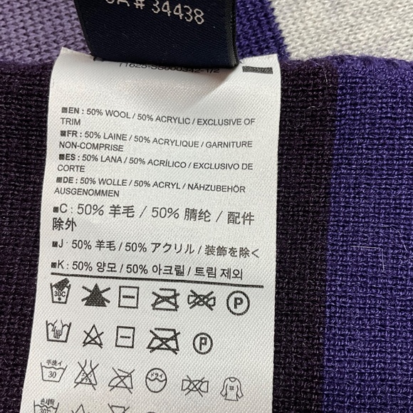 ARC’TERYX Wool Blend 64” L Diplomat Scarf Purple / Grey NWOT Unisex - Picture 6 of 9